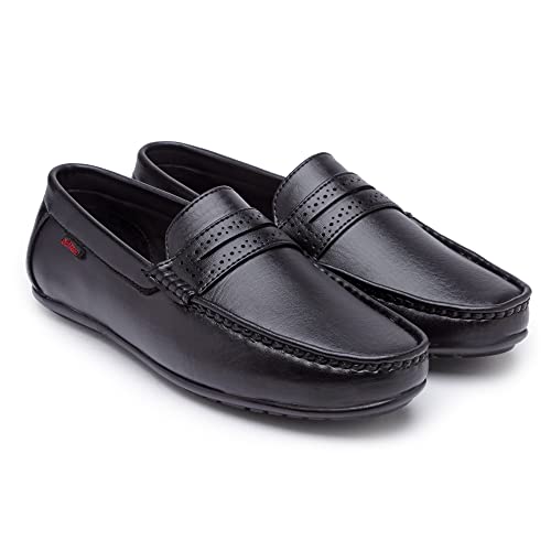 Image of Action-DRIVE-43 Lightweight Comfortable Synthetic Leather Loafers for Men