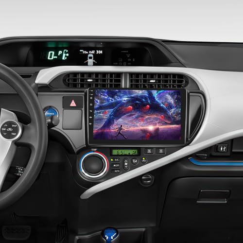 Inefala [8 Core 4+64GB] Android 15 Car Radio for Toyota Prius C 2012-2014 with Wireless Carplay Android Auto, 9" HD Touchscreen Car Stereo with GPS WiFi Bluetooth 32EQ DSP FM/RDS SWC Backup Camera MIC