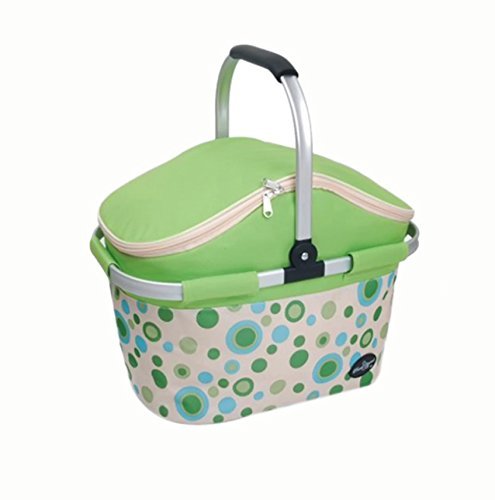 Collapsible Picnic Cooler Basket in Green