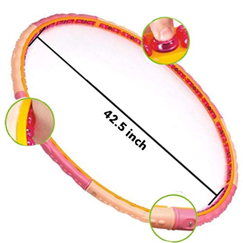 Health Hoop - Korean Weighted Hoop Weight Loss For Adult Hoops, Exercise Hoop For Great Workout Slim Body Hula-Up,Fitness Hoop ,Hoola Hoop Hula -Hula Slim Body Hula-Up 1.6Kg Dynamic Hoop #TOP3