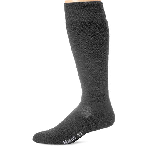 Minus33 Merino Wool Ski and Snowboard Sock Grey Heather Large