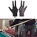 RNXRZANK 3 Finger Billiard Gloves for Indoor Use Separate Finger Design Lightweight Mitts for Men, Gray Left Hand