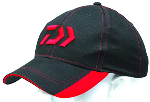 Casquette Daiwa Noire Et Rouge – Taille Unique, Confortable Pour Pêche, Sport Et Quotidien