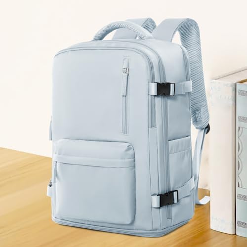 Image of coowoz Travel Backpack For Women Men Airline Approved,Black Carry On Backpack,Large Hiking Laptop College Backpacks Waterproof Outdoor Sports Rucksack Casual Daypack Fit 15.6 Inch Backpacks