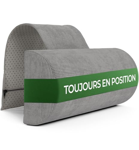 Coussin cylindrique lit fauteuil, oreiller ergonomique memoire de forme, cale nuque repose tete chaise gamer, rouleau pour les cervicales, support orthopedique...