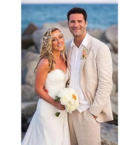 Men's Suits Slim Fit 2 Piece Notch Lapel Business Tuxedos Wedding Grooms3