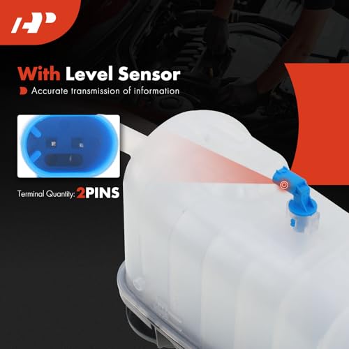 A-Premium Engine Coolant Overflow Recovery Reservoir Tank [W/Cap & Sensor] Compatible with Jaguar F-Type 2014-2021 [3.0L 5.0L], XK 2007-2009 [4.2L], XK XKR 2010-2015 [5.0L], XKR-S 2012-2015 [5.0L] by A-Premium - Used condition - Image 3