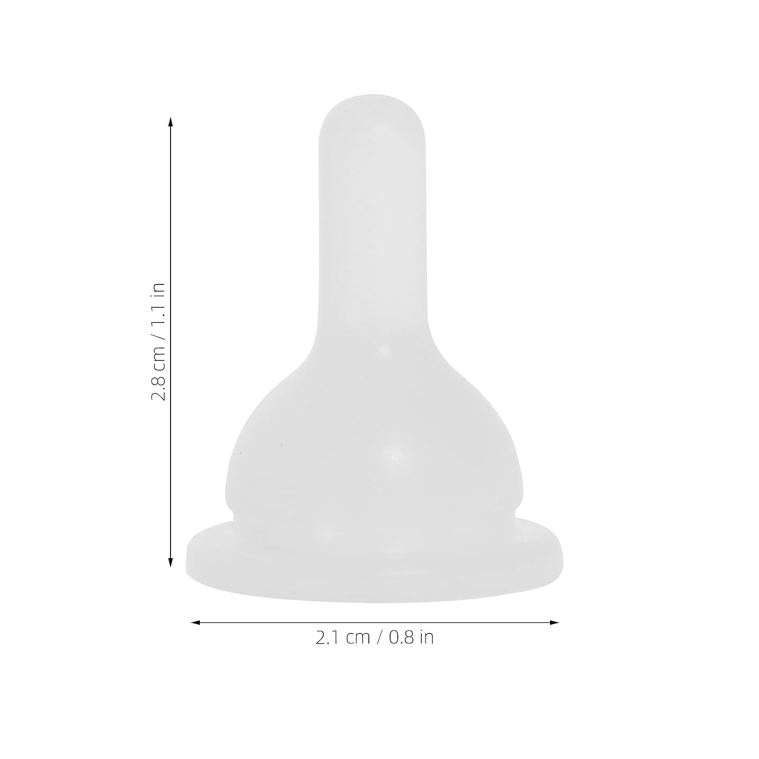 YARNOW 50pcs Silicone Replacement Nipples: Pet Feeding Bottles Nipples for Pet Puppy Kittens Bunnies Suckling Feeding Tool Accessory Supplies