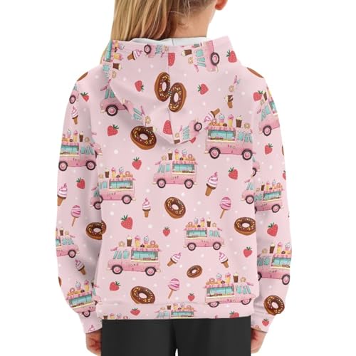 Image of Coloranimal Unisex Girls and Boys Long Sleeve Hoodies Hoody Athletic Pullover Sweatshirts Tops Age 6-16year