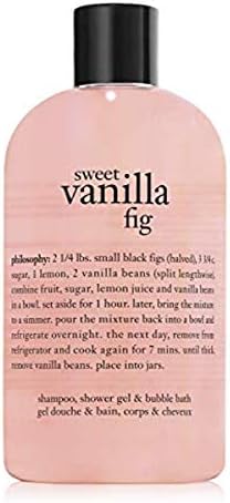 philosophy Sweet Vanilla Fig Shampoo, Shower Gel & Bubble Bath, 16 oz