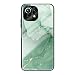 Produktbild HYKEJI Hülle für Xiaomi Mi 11 Lite 5G Hülle, Handyhülle Xiaomi Mi 11 Lite 5G Marmor Gehärtetes Glas UltraDünn Hard Back mit Weichem TPU Farbverlaufs Handyhülle kompatibel mit Mi 11 Lite 5G (G)
