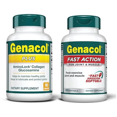 Genacol Dual Complementary Action Bundle Plus for Long-Term Support and Fast Action for Temporary Relief of Joints and Muscles. Cover