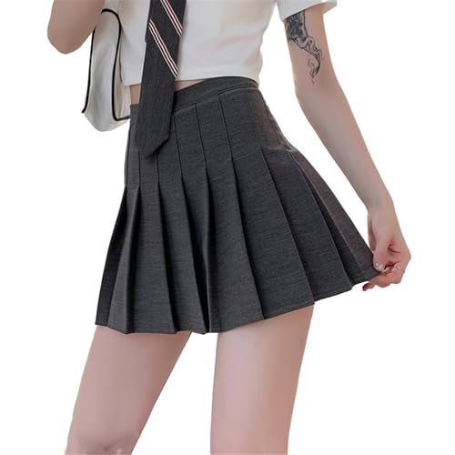 Women's High Waist Plaid Cotton Thin Short Skirt