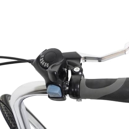 26 Zoll Dreirad Erwachsene, 3 Räder Fahrrad mit Schutzblech und Korb 6 Gang Dreirad Fahrrad für Senioren City Bike bis zu 120kg für alle Arten von Straßenoberflächen (Weiß) – Bild 7