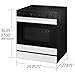 Samsung NSE6DB850212 6.3 Cu. Ft. Bespoke White Glass Slide-In Electric Convection Smart Range with Air Fry