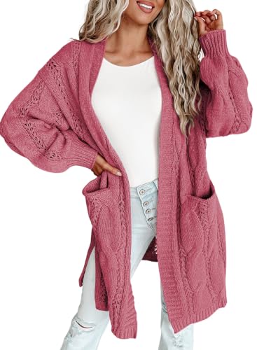 Image of Dokotoo Women Long Cardigan Open Front Knit Sweater 2026