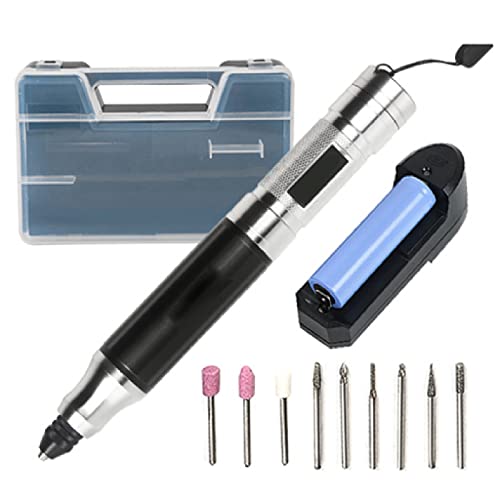 Mini Micro Electric Hand Drill for Resin Crafts, Electric Mini Grinder Kit, USB Charging Mini Rotary Tool, for Light DIY, Polishing, Cleaning and Engraving with 9pcs Drill Bits