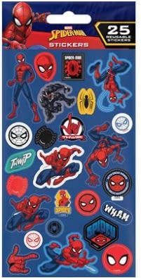 Spiderman (Spidey) 25 autocollants en papier réutilisables