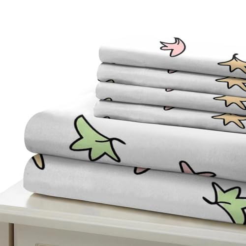 Housse de couette microfibre légère 140x200cm parure de lit mignon ado - 7