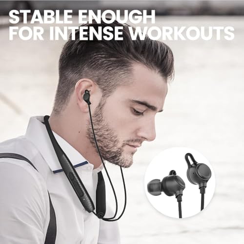 Image of Neckband Bluetooth Headphones Twin Pack｜60H Playtime x2｜3C Fast Charge｜ENC Call Noise Reduction｜Dual Pairing｜180H Standby｜Perfect for Couples & Sports (Black)