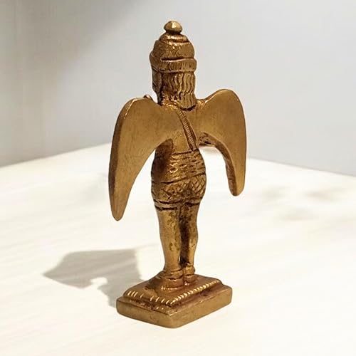 Estatua de Garuda de Latón Hecha a Mano 3.25 pulgadas miniatura 3
