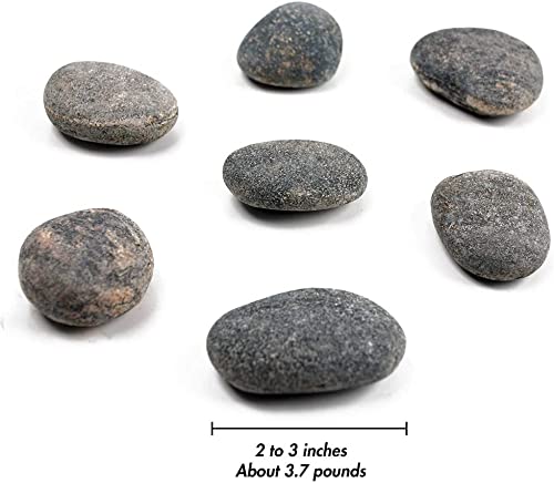 Image of Gray Pebbles for Painting, 45 Pic Stone 2-3 inches Perfect for Painting Kindness Kids Party,Crafts Garden, Landscape and Decorative Pebbles Stones