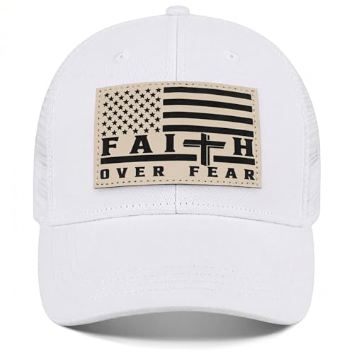 Gorra Faith Over Fear blanca unisex talla única miniatura 1