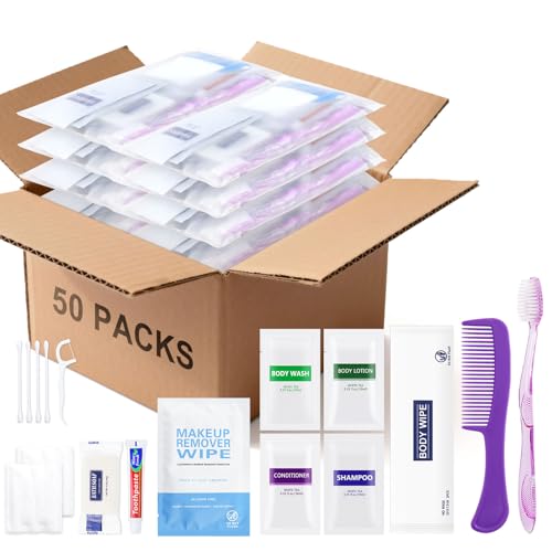 Kit de toilette de voyage en vrac pour hébergement d'urgence et trousse de secours
