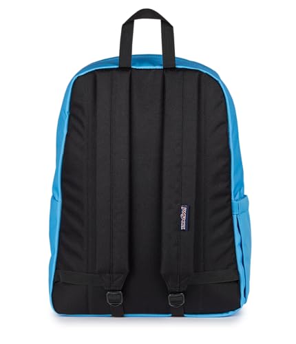Image of JanSport SuperBreak Plus Backpack with Padded 15-inch Laptop Sleeve and Integrated Bottle Pocket - Spacious and Durable Daypack for Work and Travel - Electric Azul