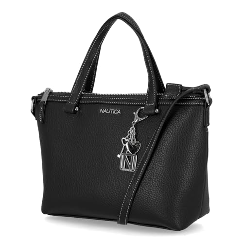 Nautica Mariner Womens Satchel Handbag with Crossbody Strap Top Handle Hobo Purse Everyday Shoulder Bag