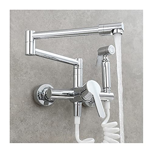 Robinet en laiton commercial noir mat de haute précision avec bras swing armes de cuisine