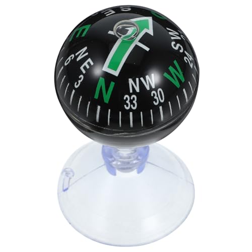 SOESFOUFU Car Dashboard Compass Ball Spherical Suction Cup Mini Boat Compass for Boat