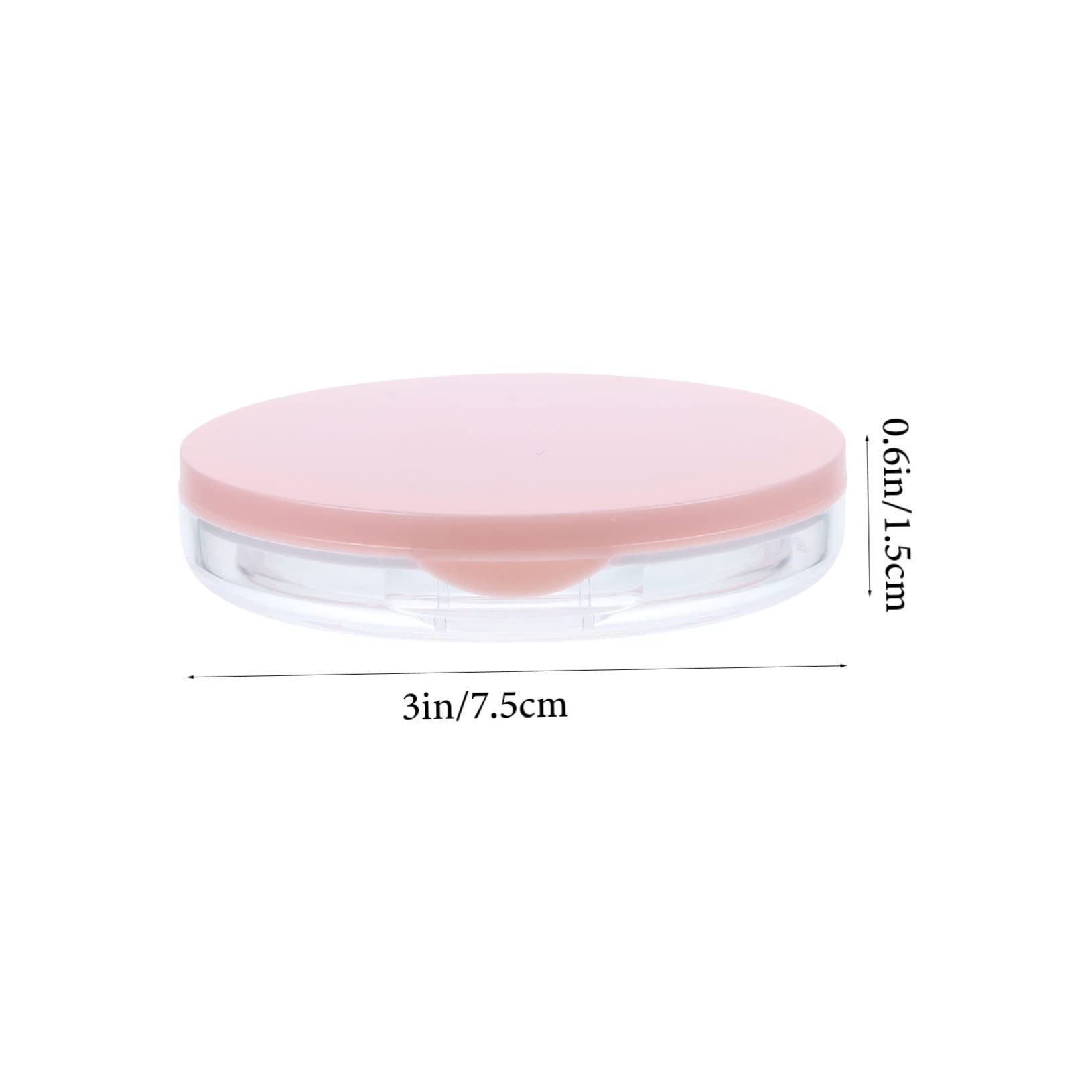 Housoutil 2pcs Box Container with Bulk Portable Empty Plastic Cushion Foundation G Cosmetic Loose Use