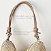 Casual Beach Tote Bag, Straw Beach Bag Fashion Shoulder Bag Crossbody Bag, For Beach Picnic Vacation (Khaki)