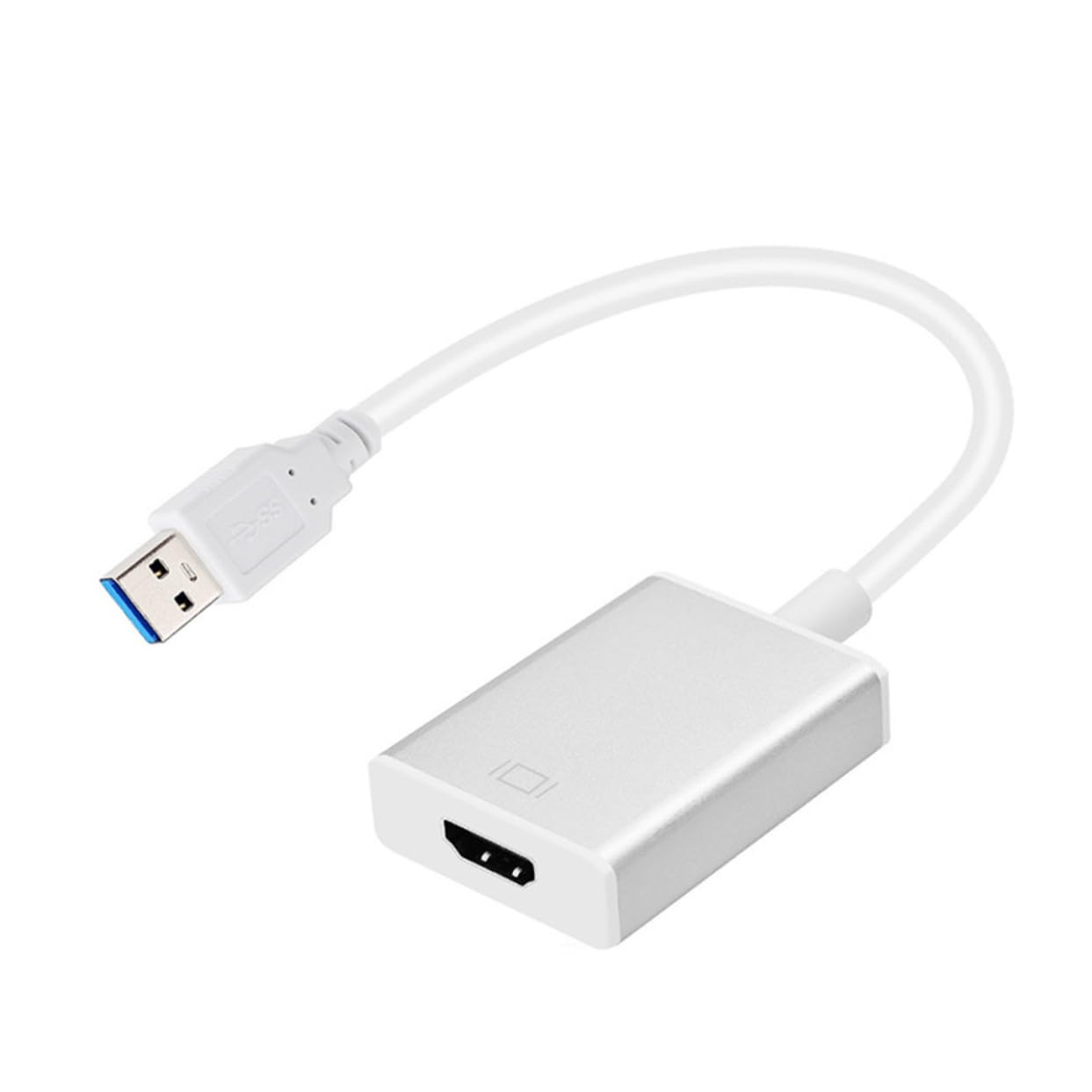 CIYODO USB to Adapter Audio Video Output Resolution Usb3.0 Converter for Laptop Projector Silver Editi