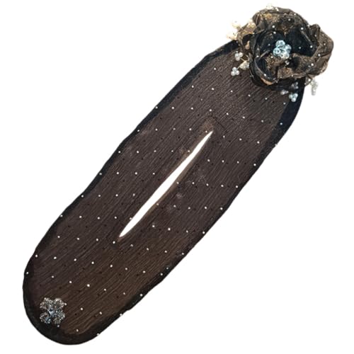 EIHI Nero Chignon, pinza para el pelo, chignon facile per capelli, pinza para el pelo con flor, creador de moños, Clip per capelli, Rulo para moños con flor