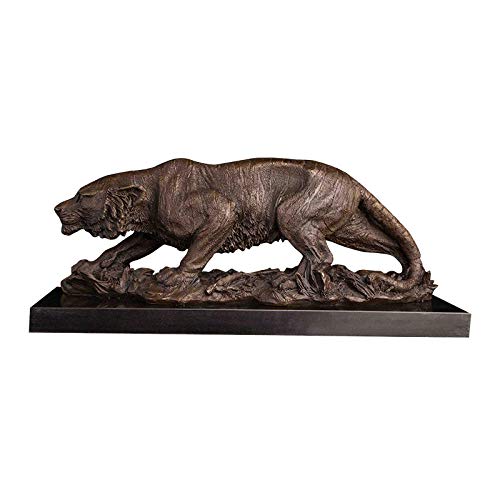 KYUJTYJ Sculpture Appreciation Bust Indoor Decoration Bronze Tiger Statue Animal Sculpture Statuette