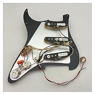 KLKL Set Alnico 5 chargé pré-programmé SSS Harnais de soudage des micros de pickguard Pickguard pré-câblé (Color : 1 Set… - Les Beatles, Paul McCartney, John Lennon, RIngo Starr, George Harrison KLKL Set Alnico 5 chargé pré-programmé SSS Harnais de soudage des micros de pickguard Pickguard pré-câblé (Color : 1 Set… – Image 6