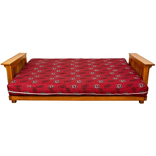 College Covers Everything Comfy South Carolina Gamecocks Futon Cover, Full (54" x 76" x 6") Size Fits 6" and 8" Mats
