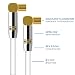 deleyCON 7,5m TV Cable de Antena HDTV Full HD 2X en Ángulo...