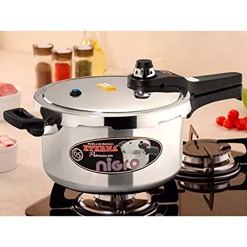 Panela de Pressão 6 Litros Polida 6 Sistemas de Segurança