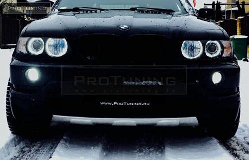 Répartiteur pare-chocs avant X5 E53 évite les rayures bas de caisse