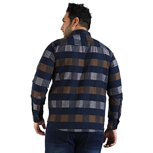 Image of CAHOOT Instafab Plus Men's Button Up Regular Fit Shirt for Casual Wear | Modern Clothing Shirt Crafted with Regular Sleeve, Comfort Fit & High-Performance for Everyday Wear