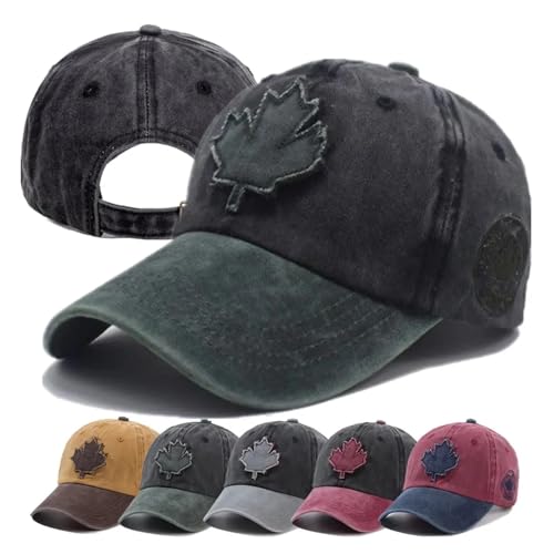 Gorra de béisbol contra el sol de algodón lavado transpirable estilo Canadá 2