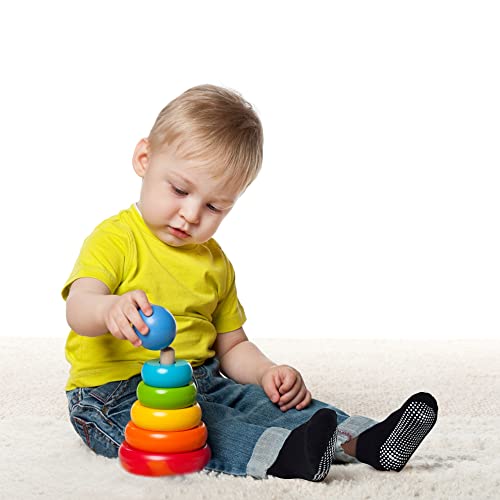 Tphon Non Slip Baby Toddler Ankle Socks with Grippers - Non Skid Grip Boys & Girls Socks3