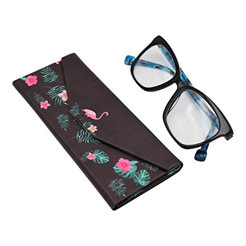 Image of Real Sic Glasses Case for Men and Women - Magnetic Folding Hard Shell Sunglass Holder - Inspired by Adorable Animals
