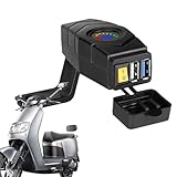 Adaptador de cargador Ebike, cargador de scooter eléctrico - Coche con batería para scooter con interfaz de conversión USB,Cargador de coche más rápido del coche eléctrico USB C con la supervisión del