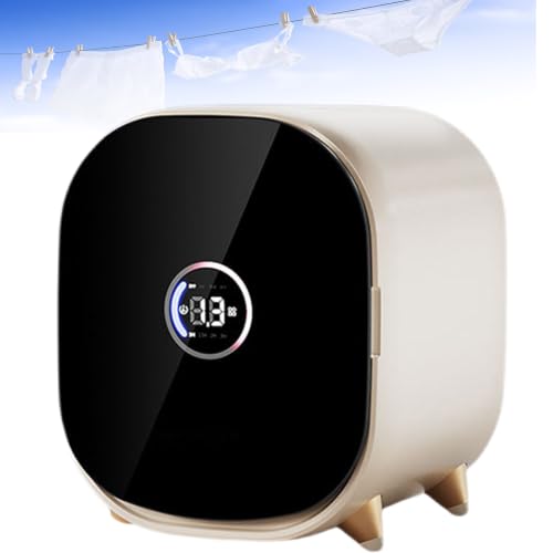 Sjyclaviger Carga Frontal Secadora De Ropa 300 W, Secadora PequeñA, Minisecadora PortáTil Y Compacta, con Capacidad De Carga De 0,8 Kg, para Apartamento, Dormitorio White-A
