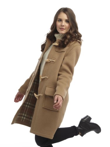 Original Montgomery Women's Classic Duffle Coat With Wooden Toggles, Camel (X-Large) #TOP1
