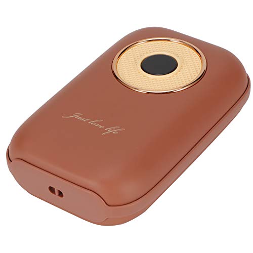 Taschengröße 10000mAh Schnellheizung Handheizung, Wintergeschenke Power Bank Handwärmer, Retro Plattenspieler Form für Freundin Mama(red)